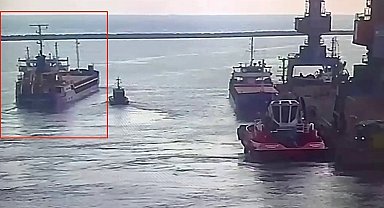 Marmara Denizi'nde batan geminin İskenderun'dan çıkış anı kamerada