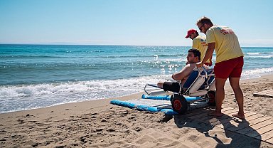 Mavi gözlü şehrin mavi bayraklı plajlarında engel yok
