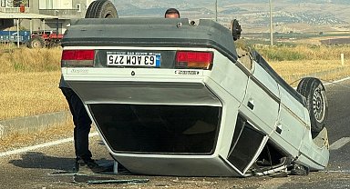 Otomobil takla attı: 1 yaralı
