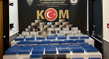 Polis kaçak sigara ve makaron ele geçirdi