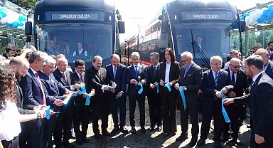 Samsun'da 2 yeni tramvay hizmete girdi