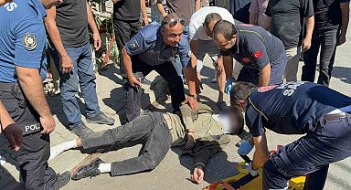 Samsun'da motosiklet ile otomobil çalışması sonucu 2 kişi yaralandı