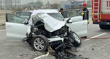 Samsun'da SUV araç direğe çarptı: 1 ölü, 3 yaralı