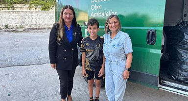 Sinop'ta Ömer'in topladığı şişeler Emre'ye umut oluyor