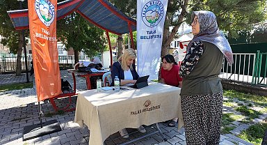 Talas'ta çocuklar kitapla, büyükler beyaz masa ile buluştu