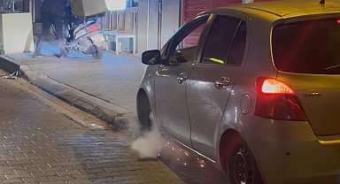 Tekirdağ'da jant üzerinde seyreden alkollü sürücü polise yakalandı