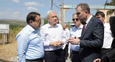 Vali Musa Işın, yol yapım çalışmalarını yerinde inceledi