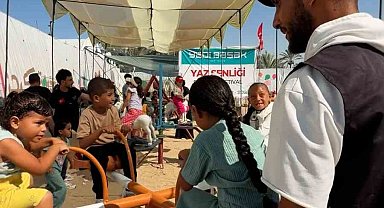 Yedi Başak Gazze'de Çocuklar için yaz festivali düzenledi