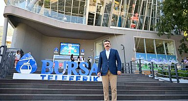 Yıldırım'da kadın ve çocuklara teleferik keyfi
