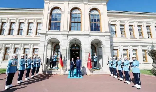 Cumhurbaşkanı Erdoğan, Almanya Başbakanı Olaf Scholz'u kabul etti