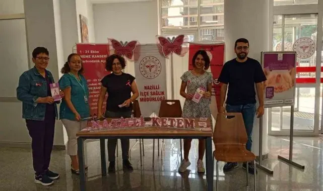 Nazilli Devlet Hastanesi'nde meme kanserine dikkat çekildi