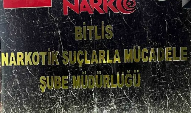 Bitlis'te uyuşturucu operasyonu