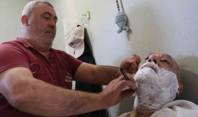 Koçarlı Belediyesi'nden ücretsiz berber hizmeti