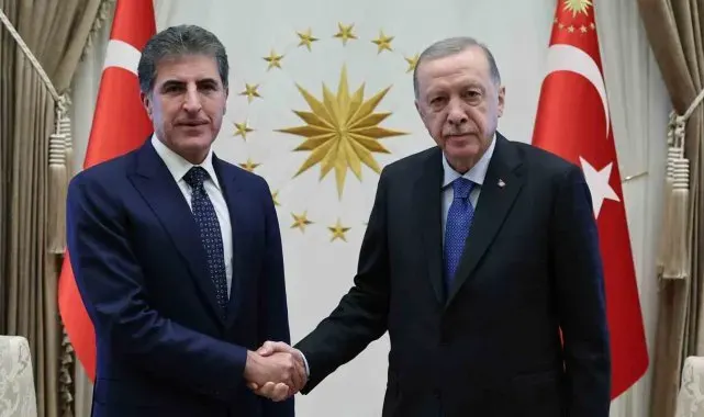 Cumhurbaşkanı Erdoğan, IKBY Başkanı Barzani'yi kabul etti