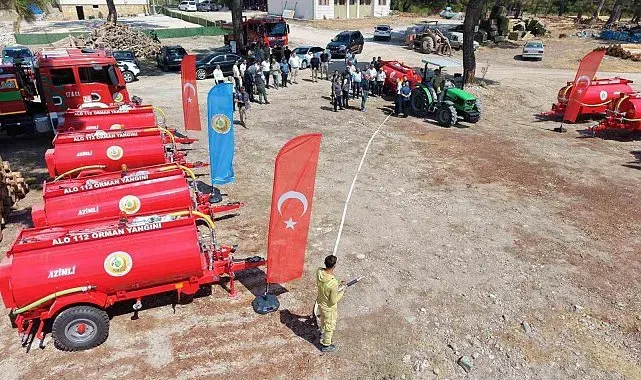 Ayvacık'ta 10 köye yangın söndürme tankeri alındı