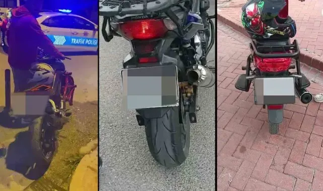 Sinop'ta abart egzoz kullanan sürücülere ceza
