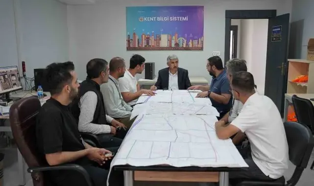 Başkan Hallaç, Kent Bilgi Sistemi çalışmalarını yerinde inceledi