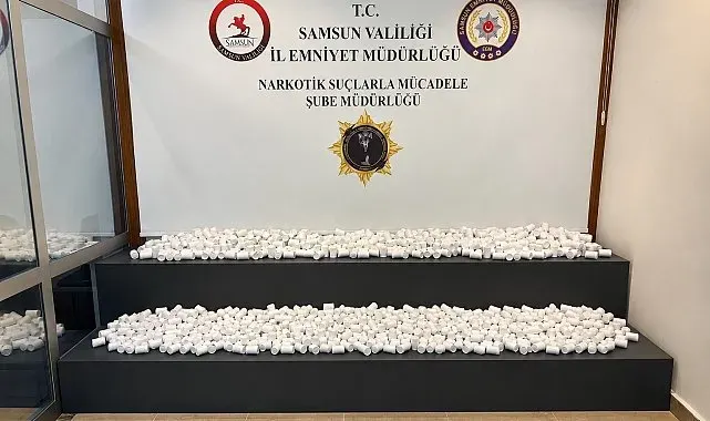 Samsun'da iki ayrı uyuşturucu operasyonu: 77 bin 160 sentetik ecza ele geçirildi