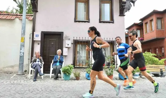 Mudanya Triatlonu'na rekor katılım
