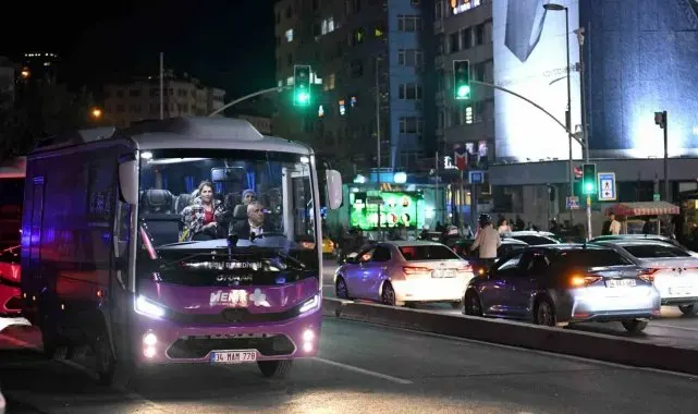Şişli'de "Mekik+ Ücretsiz Gece Ulaşım Servisi" hizmete başladı