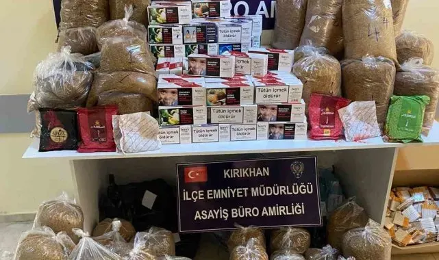 Kırıkhan'da kaçak tütün operasyonu