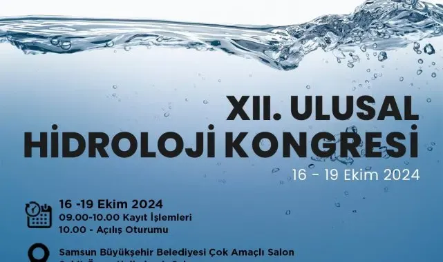 Samsun'da 12. Ulusal Hidroloji Kongresi