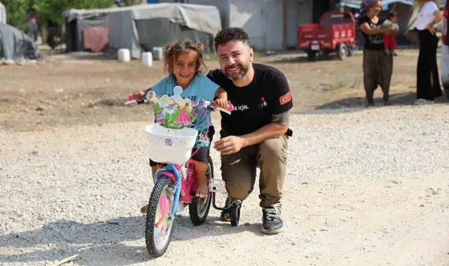 Tekgül'ün bisiklet hayali gerçek oldu
