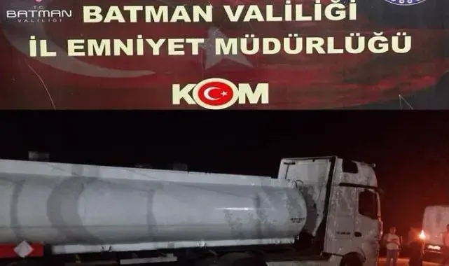 Batman'da 26 ton 424 litre kaçak akaryakıt ele geçirildi