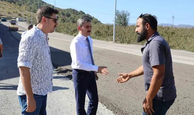 Gümüşova OSB yolunda çalışmalar devam ediyor