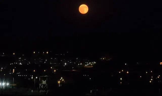 Van'da dolunay büyüledi