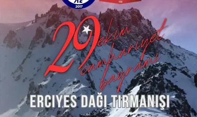 Erciyes'e 29 Ekim CumhuriyetTırmanışı yapılacak