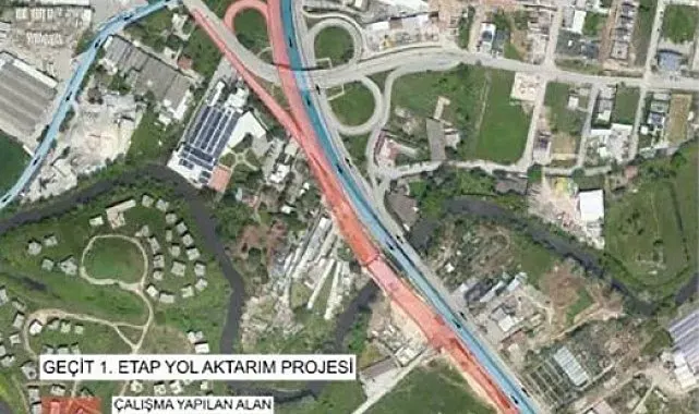 Bursa'da Geçit Köprüsü bağlantı yollarında 15 günlük çalışma