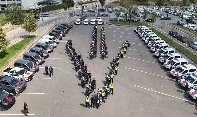 Kocaeli İl Emniyet Müdürlüğü filosuna 74 yeni araç katıldı