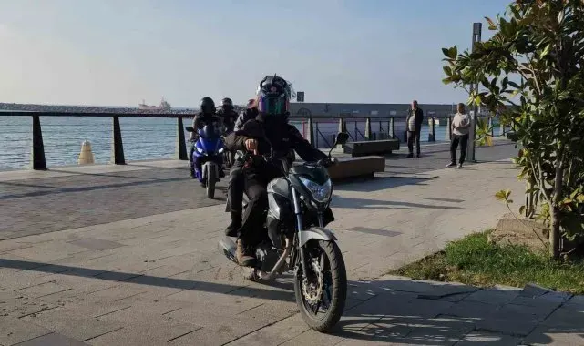 Şiddet mağduru kadının yardım istediği motosikletli karakola böyle yetiştirdi