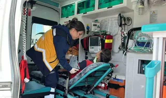 Aksaray'da hafif ticari araç ile bisiklet çarpıştı: 1 yaralı