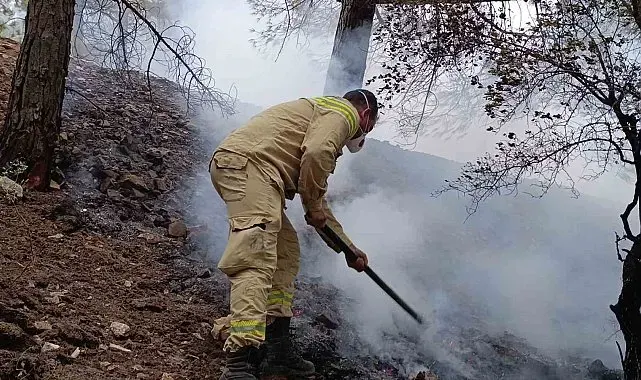 Yıldırım düştü, 2 farklı noktada yangın çıktı
