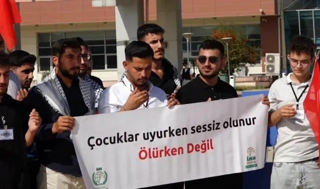 Üniversitelerden Filistin'e destek: "Çocuklar uyurken sessiz olunur, ölürken değil"
