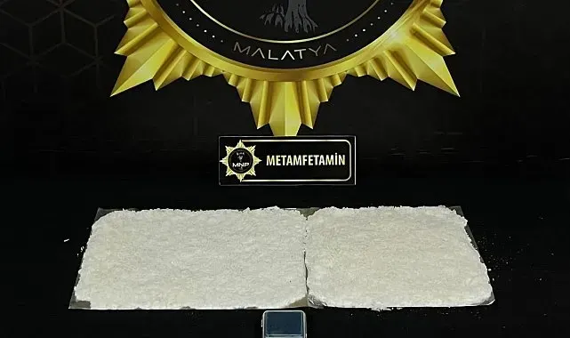 Malatya'da 900 gram metamfetamin ele geçirildi: 1 şüpheli tutuklandı