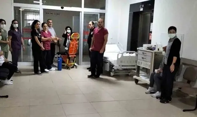 Muratlı Devlet Hastanesi'nde afet ve acil durum tatbikatı