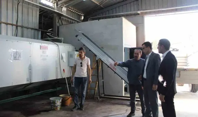 Ceviz kurutma tesisinde mesai başladı