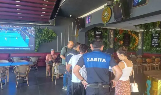 Marmaris'te zabıtadan nargile ve tütün denetimi