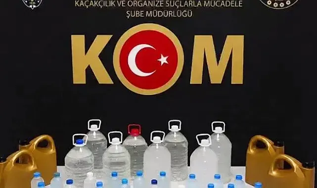 Edirne'de sahte içki operasyonu