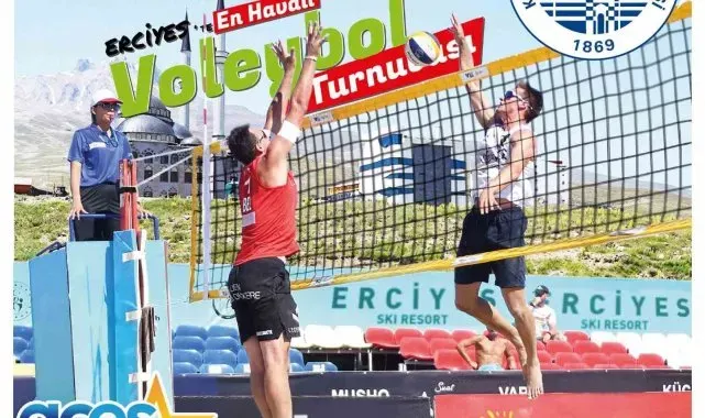 Erciyes'te en havalı voleybol turnuvası