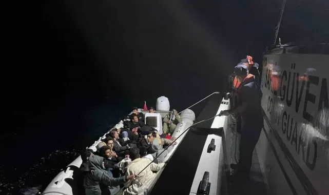 Marmaris'te 13 düzensiz göçmen yakalandı