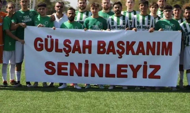 Karaağaçlı Teknik Spor'dan Başkan Durbay'a pankartlı destek