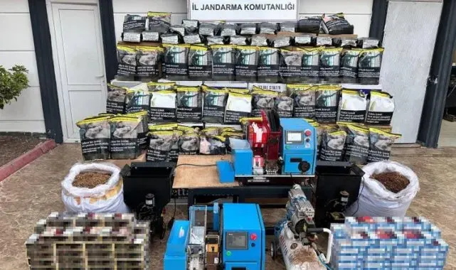 Antalya'da kaçak sigara operasyonu