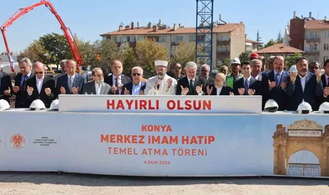 Konya Merkez İmam Hatip Lisesinin temeli atıldı