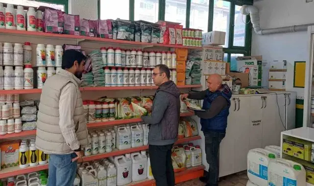 Beyşehir'de bitki koruma ürünü bayilerine denetim