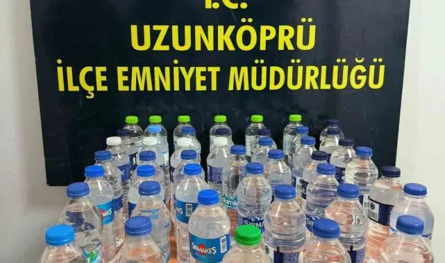 Uzunköprü'de kaçak alkol operasyonu