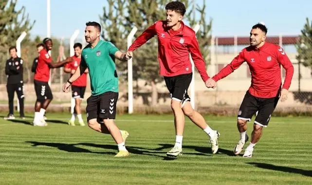 Sivasspor'da neşeli idman